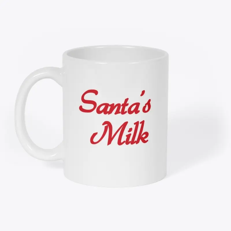 Santa's Milk Mug for the Holiday